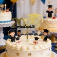 thumbnail image 4 of Klonfd Graduation Cake Class Of 2026 Cake Toppers Grad Cap Decorative Cupcake Inserts Graduation Theme Party, 4 of 5