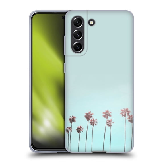 Head Case Designs Officially Licensed LebensArt Pastels Paradise Palm Soft Gel Case Compatible with Samsung Galaxy S21 FE 5G