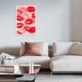 thumbnail image 4 of HAHDAXIA Retro Funky Lip Print Canvas Wall Art 70s Red Lip Print Fashion Art Poster Psychedelic Kiss Poster Print Painting Wall Decor for Living Room Bedroom Bar Summer House 12x16in Unframed, 4 of 7