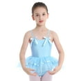 thumbnail image 1 of iEFiEL Girls Lovely Bowties Spaghetti Straps Ballet Dance Gymnastics Leotard Tutu Dress, 1 of 7