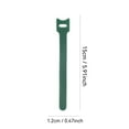 thumbnail image 2 of Oliegs Green Reusable 100PCS 6/8inch Adjustable Slip Nylon Ties & Straps Featuring Hook And Loop Fasteners Optimal For Climbing Support Christmas Garland Ties, 2 of 3