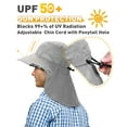 thumbnail image 5 of Sun Blocker Adventure hat UPF 50+ rated Outdoor hat Wide brim with Back flap, 5 of 6