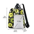 thumbnail image 3 of FORMRS Women's Travel Backpack Purse Anti-Theft Hidden Pockets Casual Shoulder Bag, Green Flower Pattern, 3 of 7
