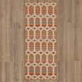 thumbnail image 2 of Mohawk Home Clemente Geo Outdoor Area Rug, Rust, 2' 6" x 6', 2 of 9