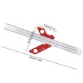 thumbnail image 4 of Center Line Scriber, Magnets And Stainless Steel Manufacturing Line Caliber Ruler, Portable 90 DegreesLine Caliber Adjustable For Wooodworking Workers Wood Work, 4 of 8