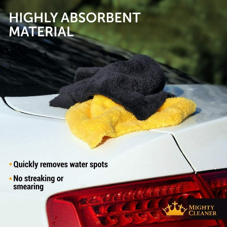 Car Care Cleaning Towel Hemming Microfiber Cloth Double Sided Wiping  Absorbent
