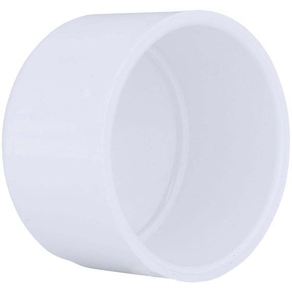 Charlotte Pipe 3 In. Schedule 40 Pressure Slip PVC Cap PVC 02116 1800HA