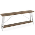 thumbnail image 2 of Resenkos Extra Long Console Tables, Industrial Blend, Great for Books, Photos, & Artwork, Max 230lb Bearing, 2 of 7
