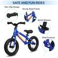 thumbnail image 3 of CREATIVE HOBBIES 12 Inch Toddler Balance Bike, No Pedal Training Bicycle with Adjustable Seat Height - for Kids 18 Months to 6 Years Old Boys and Girls - Easy Assembly and Adjustments, Toddler Bike, 3 of 6