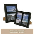 thumbnail image 2 of Klikel Photo Collage Frame - Black Wooden Wall Frame - 2 Openings – 4x6 Pictures - Decorative Family Picture Frame, 2 of 6