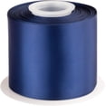 thumbnail image 1 of GFDYREE 3" Inch Double Faced Satin Ribbon Navy Solid Polyester Craft Ribbon - 25 Yards Perfect for Gift Wrapping, Crafts, Wreath, Wedding Party Ceremony Decoration, Floral Arrangement, Sewin, 1 of 7