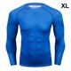 thumbnail image 3 of Jumpingount Body elástico Punky poroso corsé absorbente agradable a la piel medias de manga larga deporte correr leotardo elástico Whippy Camisetas Azul XL azul> XL, 3 of 6