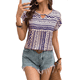 thumbnail image 2 of Blusas de Verano de Corta para Mujer, Blusas Elegantes e Informales, Color Abeja, Talla M, 2 of 9