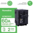 thumbnail image 6 of Square D 60 Amp Circuit Breaker HOM260 Homeline 2 Pole Plug In 60A, 120/240V, AC, Single Phase, 6 of 7