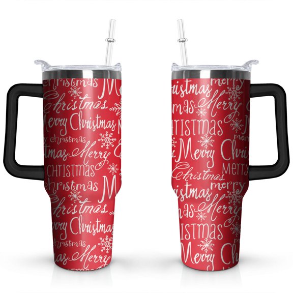Christmas 40oz Stainless Steel Vacuum Insulated Tumbler with Lid and Straw Gifts for Mom Friend Sister Grandma