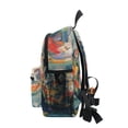 thumbnail image 4 of FORMRS School Backpack with Front Zippered Pocket 12" Student Travel Daypack, Green Goldfish, 4 of 6