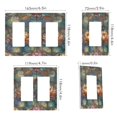 thumbnail image 2 of Yayeee Rocker Switch Wall Plate 1-Gang 4.6"x2.9" Home Decorative Outlet Cover, Abstract Water Lilies Pattern, 2 of 6