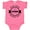 Hot Pink, variant on Inktastic October Breast Cancer Awareness Month Badge Boys or Girls Baby Bodysuit