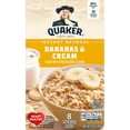thumbnail image 2 of Quaker Instant Oatmeal Bananas & Cream 1.05 Oz 8 Count, 2 of 5