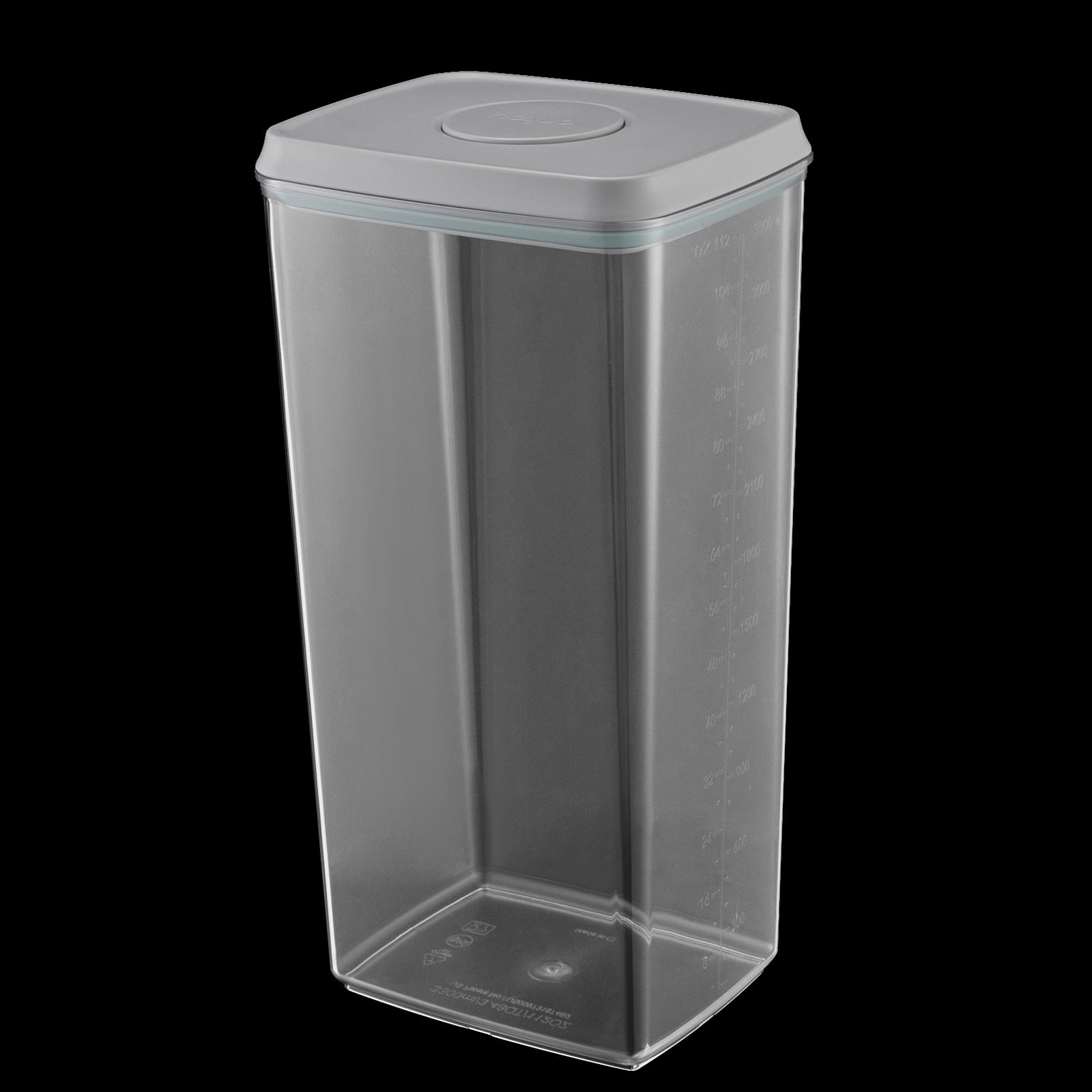 Wildnix 8-Piece Pop Airtight Food Storage Containers with Lids, Sealing Ring for Freshness, Clear and Transparent, Ideal for Kitchen Organization