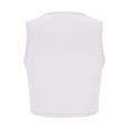 thumbnail image 4 of safuny Women's Slim Basic Crop Tank Tops Clearance Solid Summer Holiday Beach Round Neck Casual Fit Trendy Camisole Clothing Sleeveless White, 4 of 7