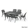 thumbnail image 5 of Noble House Cayman 7 Piece Aluminum Patio Dining Set in Black Sand, 5 of 11