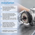 thumbnail image 7 of Air Conditioner AC Compressor Clutch Kit for Cadillac SRX 2012-2016 for Buick LaCrosse 2012 V6 3.6L for PCX16/PXC Compressor AC Compressor Clutch 22779351/98586/1522224, 7 of 7