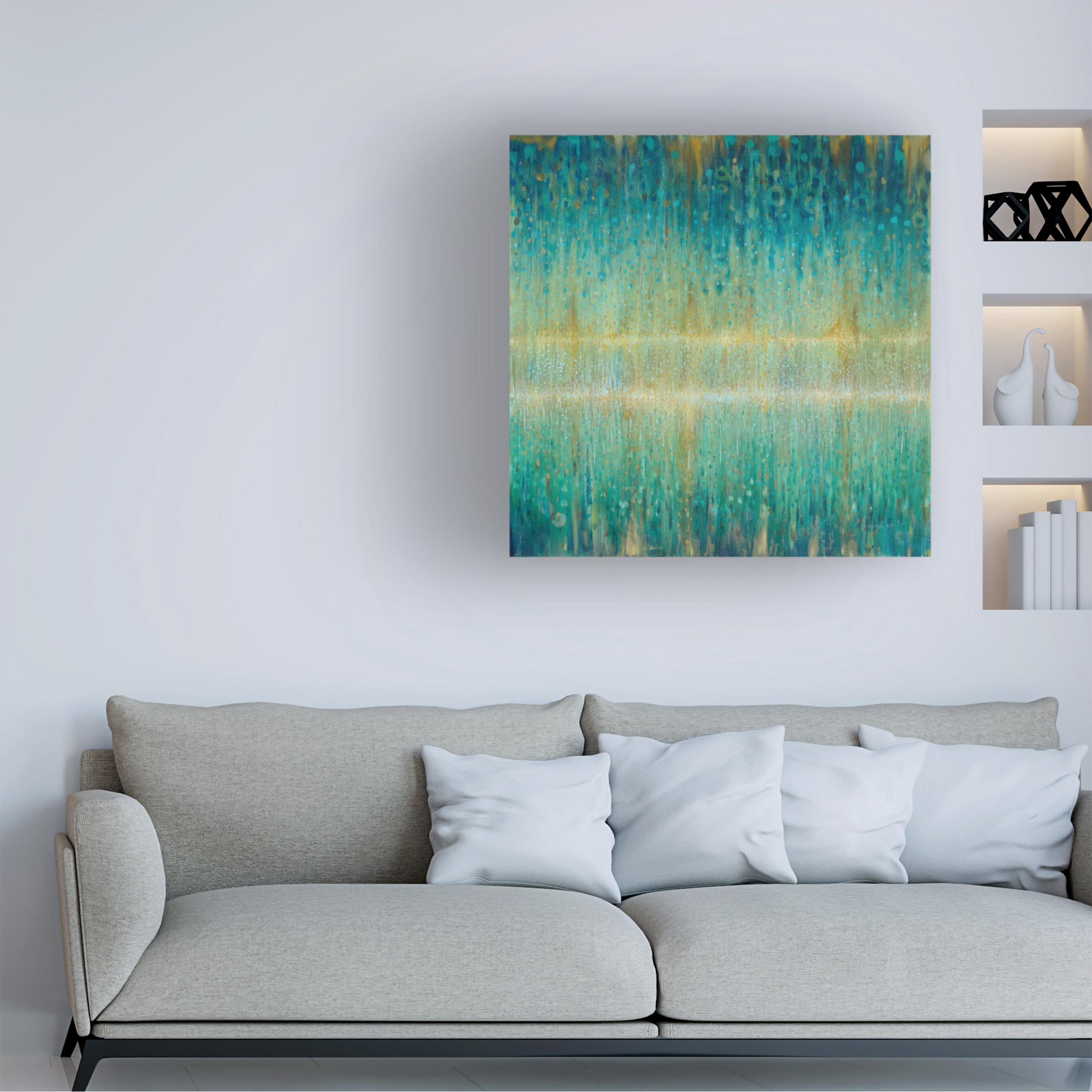 Trademark Fine Art 'Rain Abstract I' Canvas Art by Danhui Nai