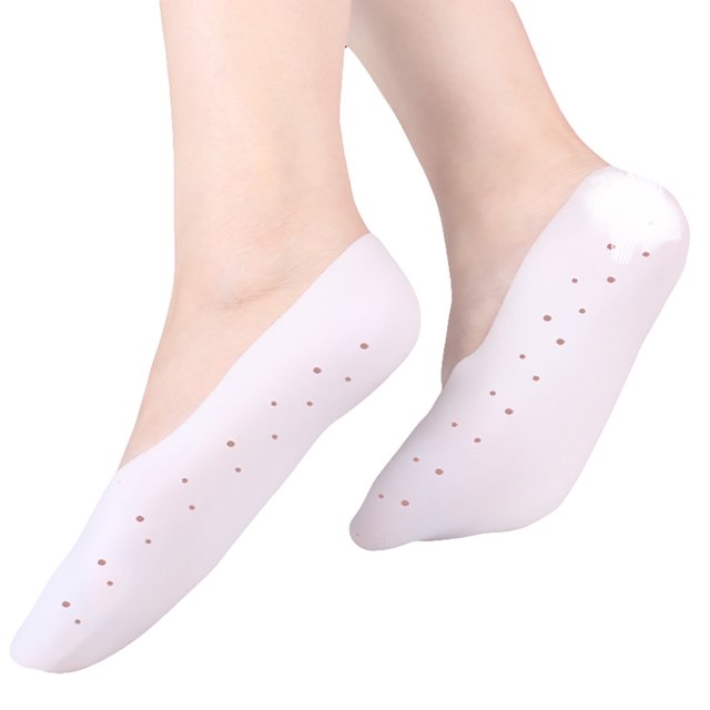 1 Pair Unisex Silicone Socks Breathable Moisturizing Socks Foot Care Protector