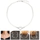 thumbnail image 3 of Collar de perlas, collar de corazón de amor, gargantilla, cadena de clavícula para mujeres y niñas, 3 of 6