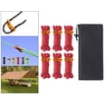 thumbnail image 4 of Cuerdas para campaña de 6 piezas - Cuerda de guía de campaña de cable reflectante de 4 mm con ajustador de aluminio, para rojo Macarena Cuerda de tienda Guyline, 4 of 8