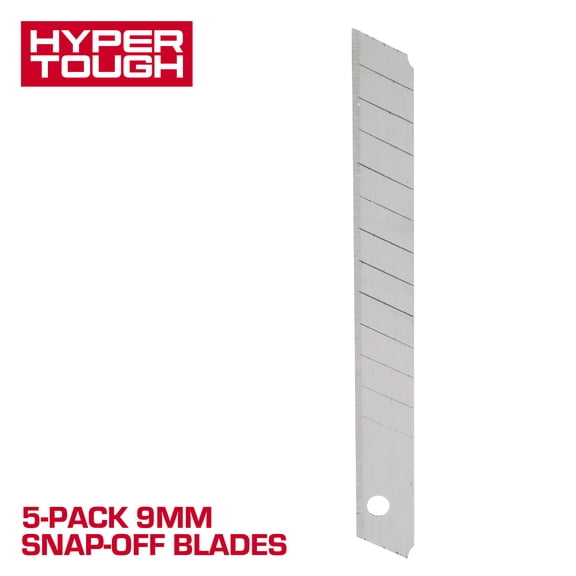 Hyper Tough 9 mm Snap-Off Blades, 5 Pack