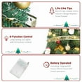 thumbnail image 5 of Christmas Tree with Lights, 20IN Tabletop Pre-lit Christmas Tree with Rich Decorations, Mini Artificial Tree Shiny Ornaments & Light String for Xmas, Green Small Lighted Tree for Home Decor, 5 of 6