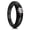 Black-CZ Inlay, variant on White Ceramic Wedding Ring for Men Women-6mm Width Dome Style with Multifacted Polished Promise Rings Comfort Fit Size 8