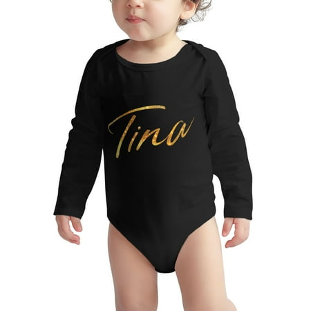 

Tina Baby onesie Turner Musical Baby Boy Girl Long Sleeve Bodysuit Snap Closure 6 Months