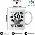 thumbnail image 2 of 50th Birthday Gifts For Women Men, Men's 50th Birthday Gift Ideas, Cool Gifts For 50 Year Old Woman, Funny 50th Birthday Gifts For Men, 50th Birthday Coffee Mugs For Women, 50th Cups, 2 of 6
