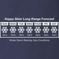 thumbnail image 3 of CafePress - Happy Skier Forecast Long Sleeve Dark T Shirt - Long Sleeve Dark T-Shirt, 3 of 4
