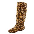 thumbnail image 3 of Data-1 Women's Fashion Slip On Pull Up Slouch Comfort Casual Flat Heel Mid Calf Round Toe Boots, 3 of 3
