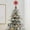 Red, variant on JVBTVB 3D Hollow Star Christmas Tree Topper with Sparkling Fleecy Layout, Easy Clip-On Installation for Holiday Decor (Gold/Red/Silver)