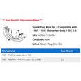 thumbnail image 2 of Spark Plug Wire Set - Compatible with 1987 - 1993 Mercedes-Benz 190E 2.6 1988 1989 1990 1991 1992, 2 of 2