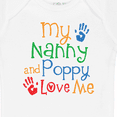 thumbnail image 4 of Inktastic Nanny and Poppy Love Me Grandkid Boys or Girls Baby Bodysuit, 4 of 5