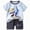 H135-Light Blue, variant on TOWED22 Infant Baby Loungewear Pajamas 2 Piece Set Toddler Boy Short Sleeve Cotton Graphic Tee and Soft Drawstring Shorts Sets(Pink,18-24 M)