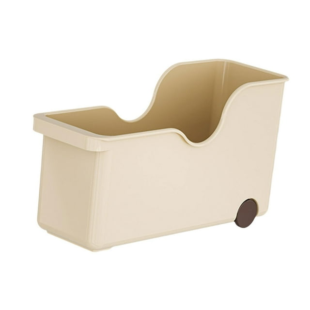 Lipstore Rolling Storage Box, Rolling Storage Bin, with Roll Wheels,Spice Holder for Home 40.4cmx14.7cmx22cm