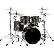 DW Performance Series 5-Piece Shell Pack Pewter Sparkle with Chrome Hardware
