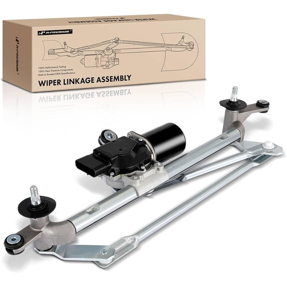 A-Premium Front Windshield Wiper Motor and Linkage Assembly Compatible with Cadillac Vehicles - SRX 2010-2016, Sport Utility