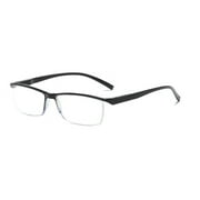 YIYOUZQT 4 Pack Spring Hinge Reading Glasses Blue Light Blocking Computer Readers for Women Men Rectangular Eyewear Lightweight Magnification Presbyopia Eyeglasses