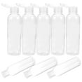 thumbnail image 2 of 10 botellas de viaje rellenables de plástico para artículos de tocador, loción, champú (200 ml), 2 of 7