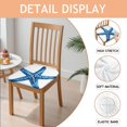 thumbnail image 2 of Summer Ocean Starfish Seat Covers for Dining Room Chairs Set Of 4,Stretch Printed Washable Chair Seat Cover with Elastic Ties and Button,Removable Waterproof Couch Cushion Covers, 2 of 6