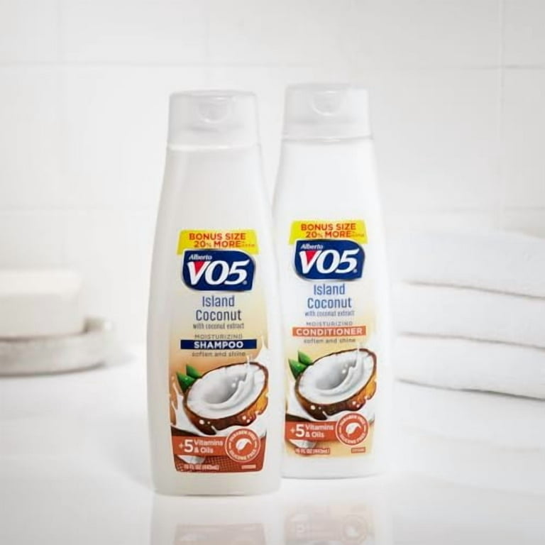 Alberto VO5 Moisturizing Island Coconut Shampoo, 15 oz, Hydrating