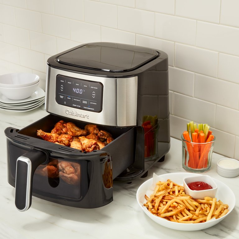 Cuisinart Airfryer, 6-Qt Basket Air Fryer Digital Display with 5